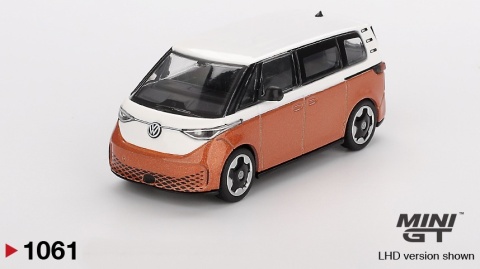 VOLKSWAGEN ID.Buzz Candy White / Energetic Orange MGT01061 MiniGT 1:64