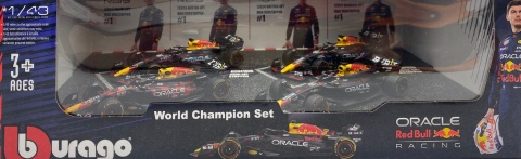ZESTAW Red Bull F1 TYLKO Verstappen 2023-2024 RB19 RB20 BBurago 1:43