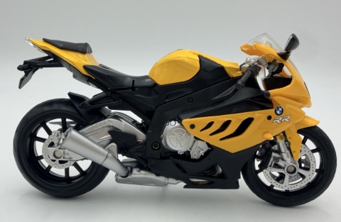 BMW S 1000 RR motocykl model 1:12 MSZ 68001 żółty