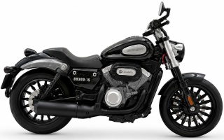 Benda Chinchilla 300 motocykl model 1:12 LED dźwięk Huayi M12-9 czarny
