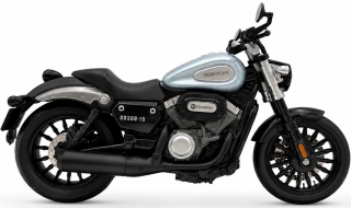 Benda Chinchilla 300 motocykl model 1:12 LED dźwięk Huayi M12-9 niebieski