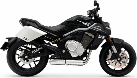 Benda LFS700 motocykl model 1:12 LED dźwięk Huayi M12-14 czarny