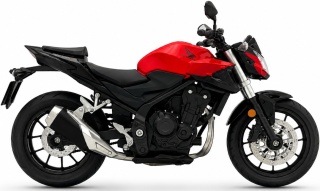 Honda CB400F motocykl model 1:12 LED dźwięk Huayi M12-19 czerwony