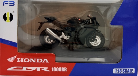 Honda CBR1000RR Fireblade motocykl model 1:18 Huayi M18-2B czarny