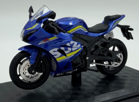 Suzuki GSX 1000R motocykl model 1:18 Huayi M18-3B niebieski