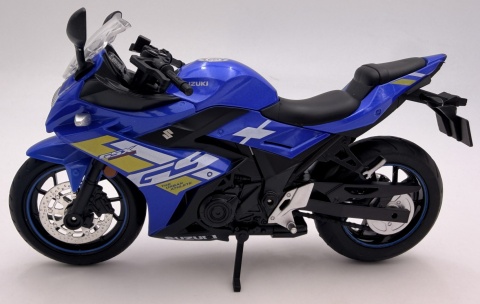 Suzuki GSX 250R motocykl model 1:12 LED dźwięk Huayi M12-15B niebieski