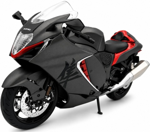 Suzuki Hayabusa GSX 1300R 2024 DUŻY model LED 1:9 Huayi M9-9A czarny