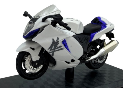 Suzuki Hayabusa GSX 1300R 2024 model 1:18 Huayi M18-5B biały