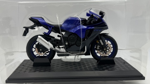 Yamaha R1 motocykl model 1:12 LED dźwięk Huayi M12-22 niebieski