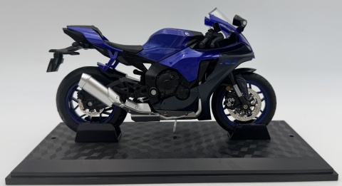 Yamaha R1 motocykl model 1:12 LED dźwięk Huayi M12-22 niebieski