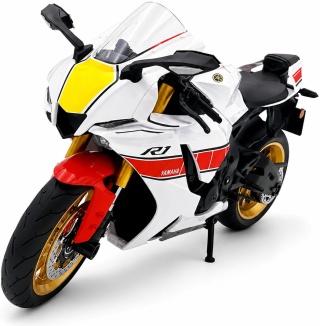 Yamaha YZF-R1 motocykl DUŻY model 1:9 Huayi M9-13A biały