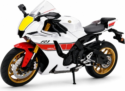 Yamaha YZF-R1 motocykl DUŻY model 1:9 Huayi M9-13A biały