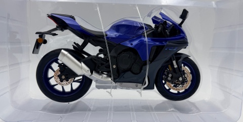 Yamaha YZF-R1 motocykl DUŻY model 1:9 Huayi M9-13A niebieski