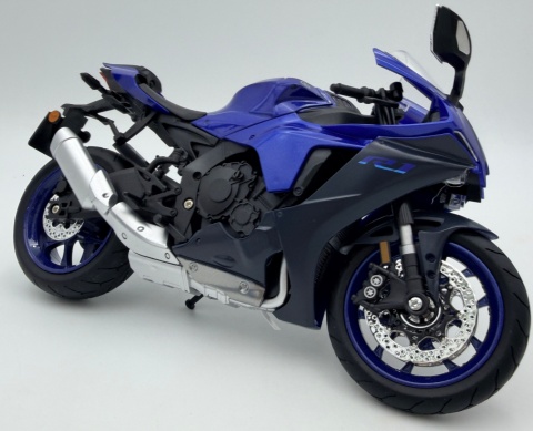 Yamaha YZF-R1 motocykl DUŻY model 1:9 Huayi M9-13A niebieski