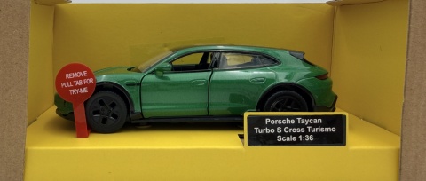 Porsche Taycan Turbo S Cross z napędem światło dźwięk METAL 1:36 MSZ 68747