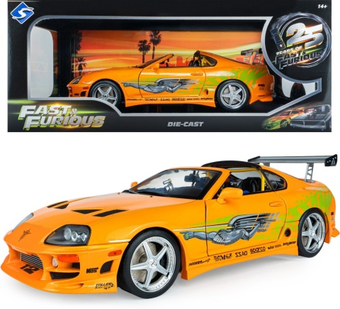 Toyota SUPRA MK4 A80 Fast & Furious O'Conner model Solido S1807609A 1:18