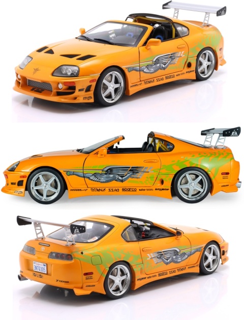 Toyota SUPRA MK4 A80 Fast & Furious O'Conner model Solido S1807609A 1:18