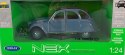 CITROEN 2CV niebieski 1982 model METAL WELLY 1:24