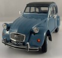 CITROEN 2CV niebieski 1982 model METAL WELLY 1:24