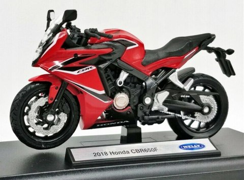 HONDA CBR 650F 2018 model 1:18 Welly metalowy HONDA CBR 650F 2018 model 1:18 Welly metalowy