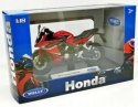 HONDA CBR 650F 2018 model 1:18 Welly metalowy