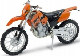 KTM 525 EXC motocykl model 1:18 Welly metalowy