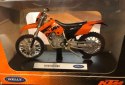 KTM 525 EXC motocykl model 1:18 Welly metalowy