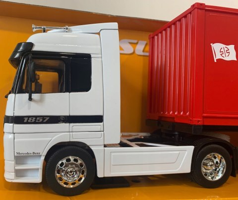 MERCEDES Actros ciągnik z naczepą TIR WELLY 1:32 MERCEDES Actros ciągnik z naczepą TIR WELLY 1:32