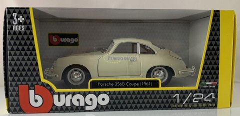 Porsche 356B coupe 1:24 ivory Bburago 22079 Porsche 356B coupe 1:24 ivory Bburago 22079