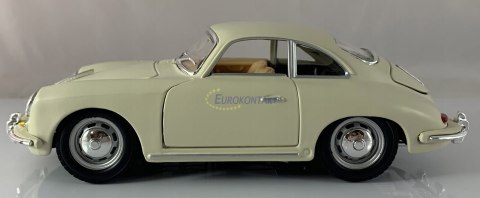 Porsche 356B coupe 1:24 ivory Bburago 22079 Porsche 356B coupe 1:24 ivory Bburago 22079