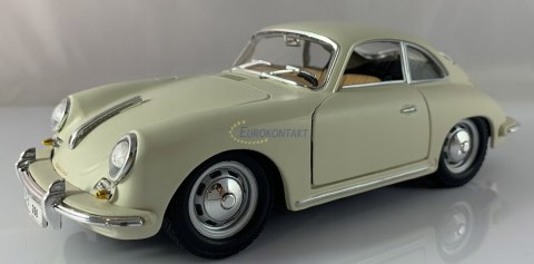 Porsche 356B coupe 1:24 ivory Bburago 22079 Porsche 356B coupe 1:24 ivory Bburago 22079
