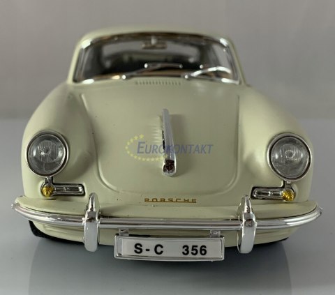 Porsche 356B coupe 1:24 ivory Bburago 22079 Porsche 356B coupe 1:24 ivory Bburago 22079