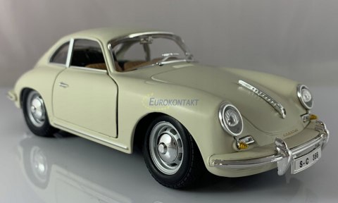 Porsche 356B coupe 1:24 ivory Bburago 22079 Porsche 356B coupe 1:24 ivory Bburago 22079