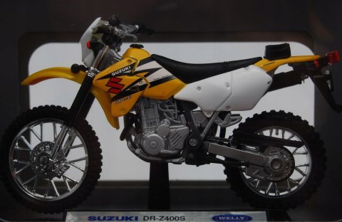 SUZUKI DR-Z400S model motocykl 1:18 Welly SUZUKI DR-Z400S model motocykl 1:18 Welly