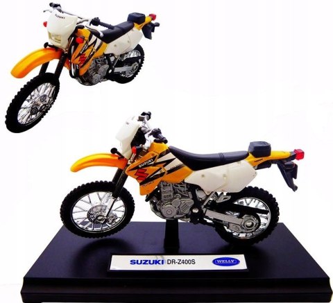 SUZUKI DR-Z400S model motocykl 1:18 Welly SUZUKI DR-Z400S model motocykl 1:18 Welly