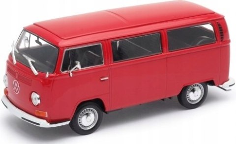 VW Volkswagen T2 1971 red model METAL WELLY 1:24