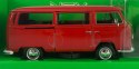 VW Volkswagen T2 1971 red model METAL WELLY 1:24