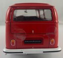 VW Volkswagen T2 1971 red model METAL WELLY 1:24