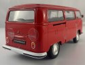 VW Volkswagen T2 1971 red model METAL WELLY 1:24