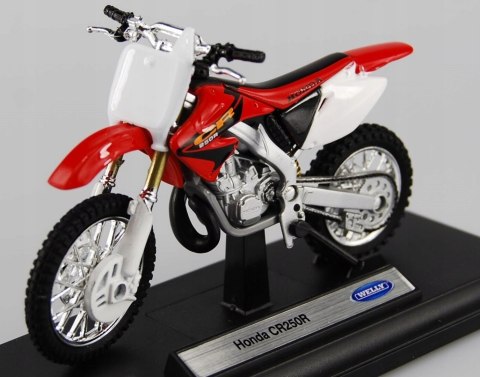 HONDA CR 250R motocykl model 1:18 Welly metalowy HONDA CR 250R motocykl model 1:18 Welly metalowy