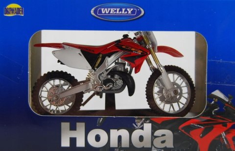 HONDA CR 250R motocykl model 1:18 Welly metalowy HONDA CR 250R motocykl model 1:18 Welly metalowy