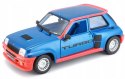 Renault 5 Turbo blue-red model Bburago 21088