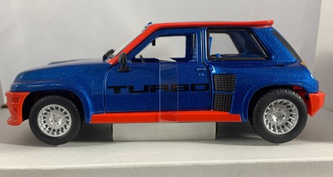 Renault 5 Turbo blue-red model Bburago 21088 Renault 5 Turbo blue-red model Bburago 21088