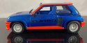 Renault 5 Turbo blue-red model Bburago 21088