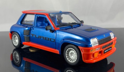 Renault 5 Turbo blue-red model Bburago 21088 Renault 5 Turbo blue-red model Bburago 21088