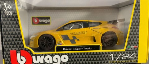 Renault Megane Trophy yellow model Bburago 22115 Renault Megane Trophy yellow model Bburago 22115