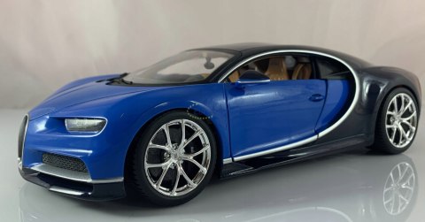 BUGATTI Chiron 1:18 blue model BBurago 11040 BUGATTI Chiron 1:18 blue model BBurago 11040