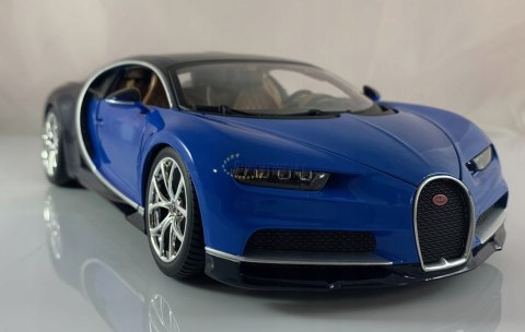 BUGATTI Chiron 1:18 blue model BBurago 11040 BUGATTI Chiron 1:18 blue model BBurago 11040