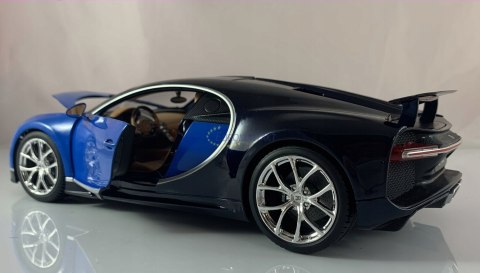 BUGATTI Chiron 1:18 blue model BBurago 11040 BUGATTI Chiron 1:18 blue model BBurago 11040