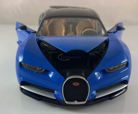 BUGATTI Chiron 1:18 blue model BBurago 11040 BUGATTI Chiron 1:18 blue model BBurago 11040